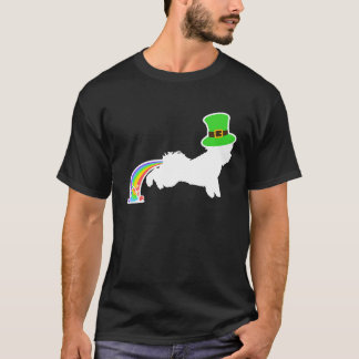 St Patrick's Day Rainbow Dog  Bichon Frise T-Shirt