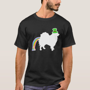 St Patrick's Day Rainbow Dog Keeshonden T-Shirt