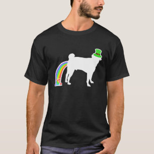 St Patrick's Day Rainbow Dog Puggle T-Shirt