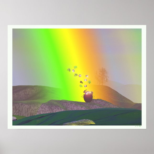 St. Patrick's Day - Rainbow Gold Poster (Front)