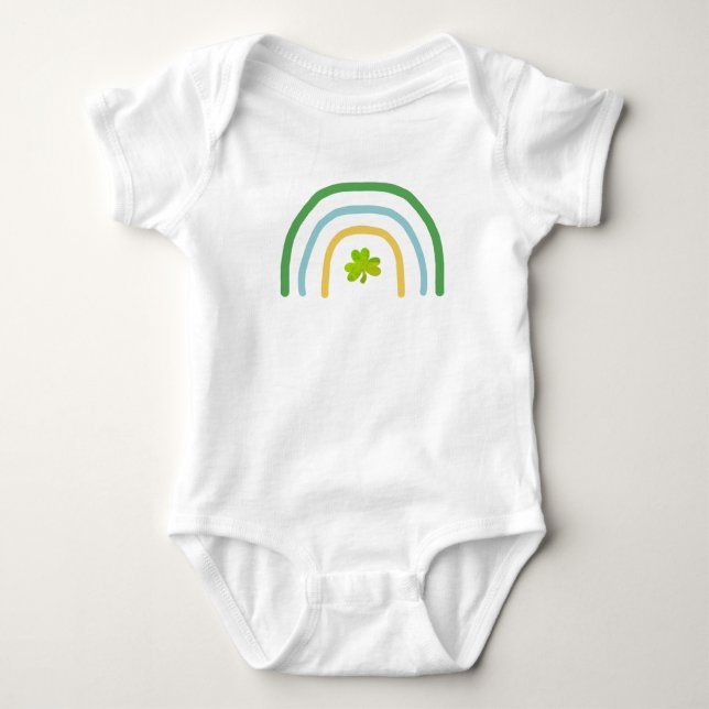 St Patricks Day Rainbow Irish Kids T-Shirt Baby Bodysuit (Front)