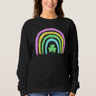 St Patrick's Day Rainbow Shamrock Luck Sweatshirt