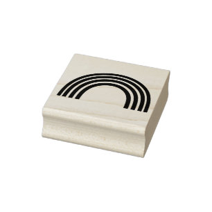 St Patrick's Day rainbow stamp