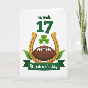 St Patricks Day Retro Vector Art Card