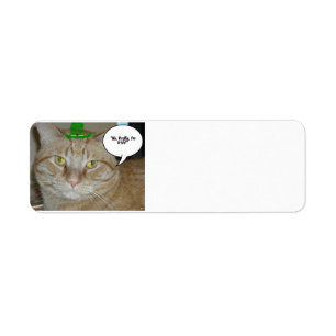 St. Patrick's Day Return Address Label