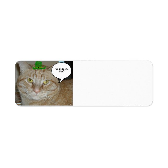 St. Patrick's Day Return Address Label (Front)