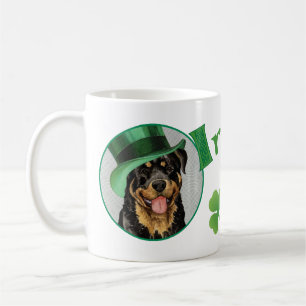 St. Patrick's Day Rottweiler Coffee Mug
