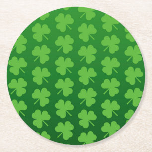 St Patrick's Day Round Paper Coaster