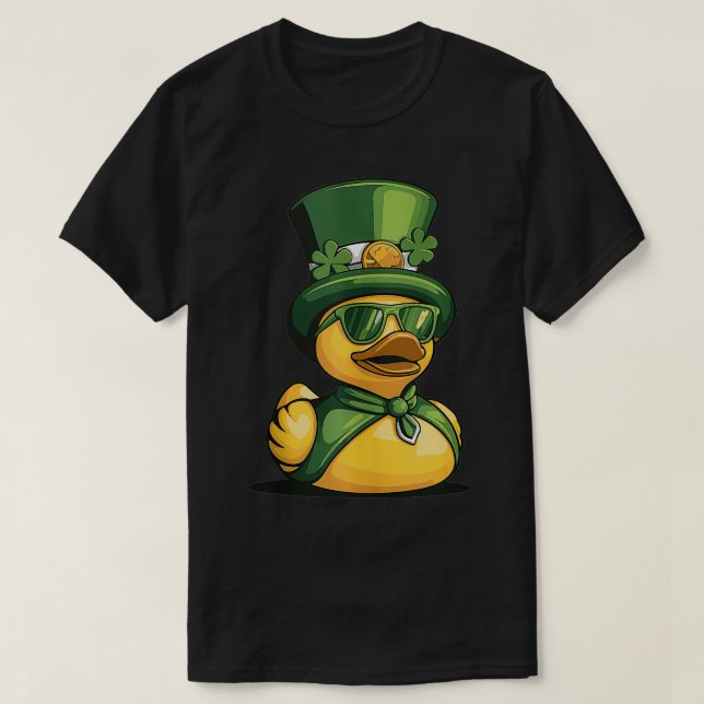 St Patricks Day Rubber Duck  1  T-Shirt (Design Front)