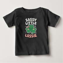 st. patricks day Sassy Little Lassie for girl