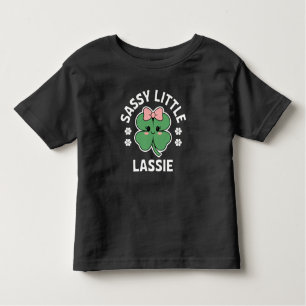 St Patricks Day Sassy Little Lassie Kids Girl Toddler T-Shirt