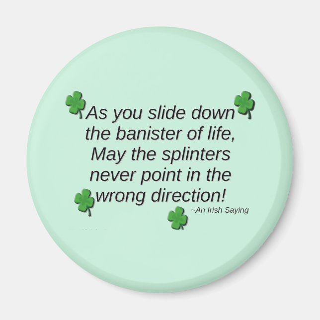 St. Patrick's Day Saying Magnet (Front)