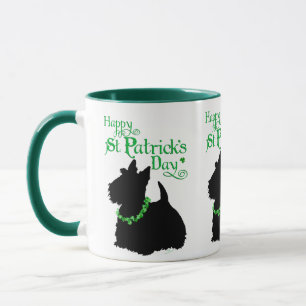 St Patrick's Day Scottish Terrier Mug