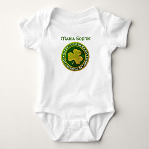 St Patrick's Day Seal Baby Bodysuit