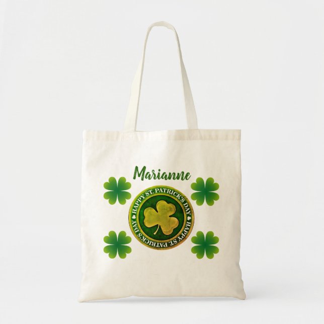 St Patrick's Day Seal Tote Bag (Front)