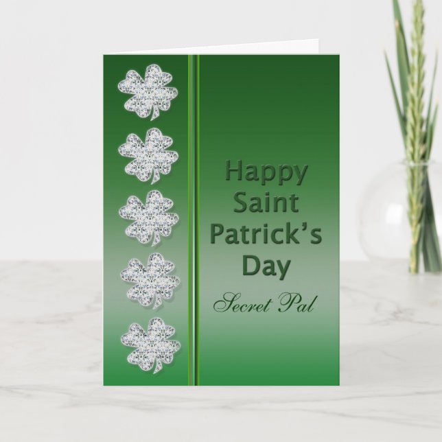 St. Patrick's Day - Secret Pal -Card Card (Front)