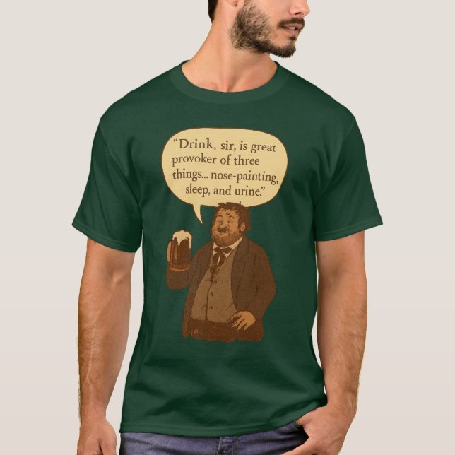 St. Patrick's Day Shakespeare Fun T-Shirt (Front)