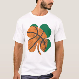 St Patricks Day Shamrock Basketball Saint Paddy's  T-Shirt