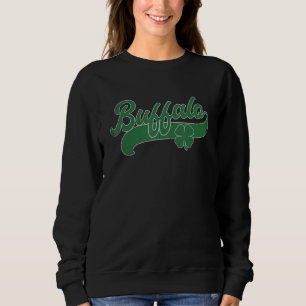 St. Patrick's Day Shamrock Buffalo New York NY Gif Sweatshirt