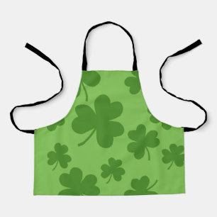 St Patrick's Day Shamrock Clover Pattern Apron