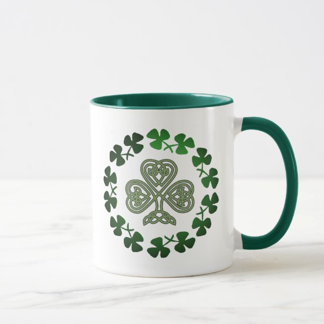St. Patrick's Day Shamrock coffee mugs & drinkware (Right)