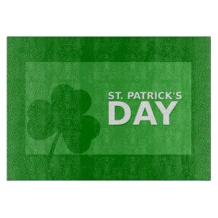 St Patrick's Day Shamrock Cutting Board