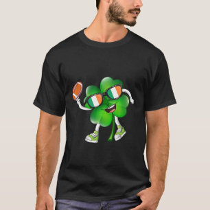 St Patricks Day Shamrock Dunking Football Lucky Bo T-Shirt