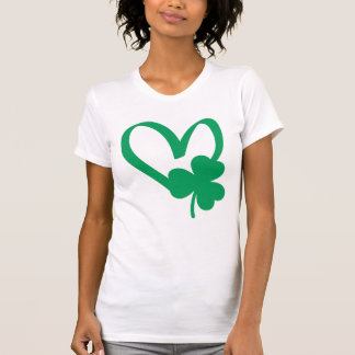 St Patrick's Day Shamrock Heart T-Shirt
