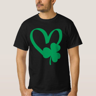 St Patrick's Day Shamrock Heart T-Shirt