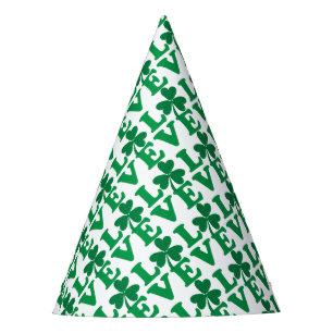 St. Patrick's Day Shamrock Love Party Hat