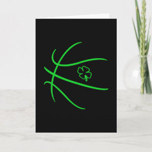 St Patricks Day Shamrock Lucky Sketll Irish Boys M Card