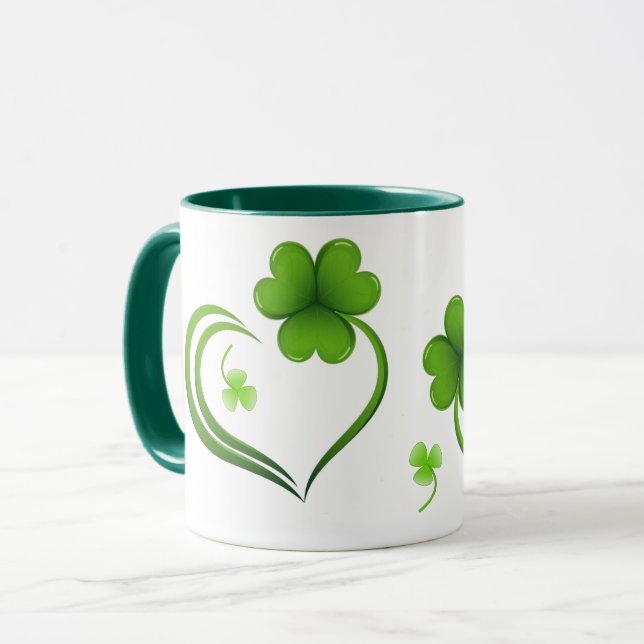 St. Patrick's Day Shamrock  Mug (Front Left)