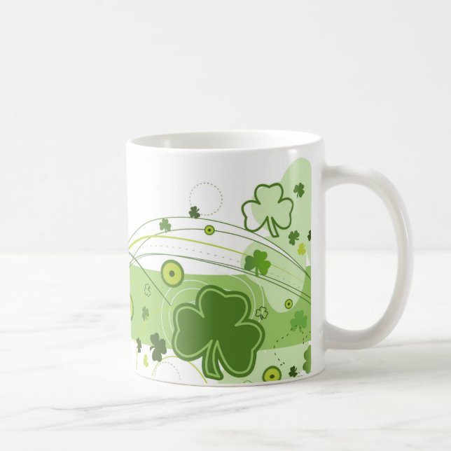 St. Patrick's Day Shamrock Mug - 11 oz (Right)