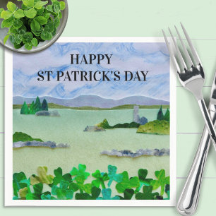 St Patrick's Day Shamrock Napkins