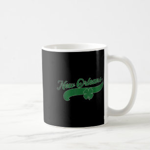 St. Patrick's Day Shamrock New Orleans Louisiana L Coffee Mug