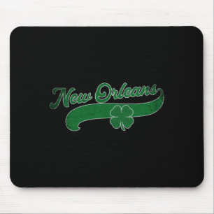 St. Patrick's Day Shamrock New Orleans Louisiana L Mouse Pad