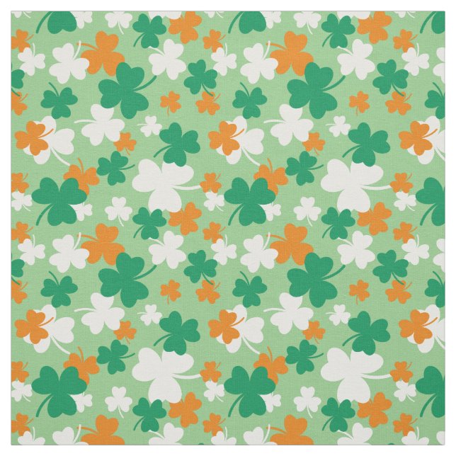 St Patrick's Day Shamrock Pattern Fabric (Swatch)