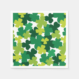 St. Patrick's Day Shamrock Pattern Napkin