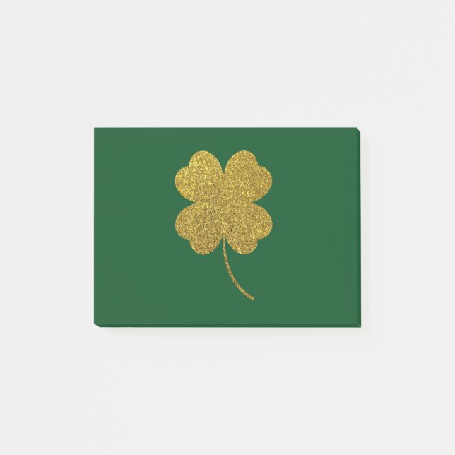 St. Patrick's Day Shamrock Post-it Notes (Front)