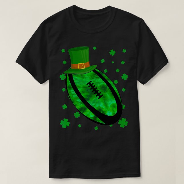 St Patricks Day Shamrock Rugby Saint Paddys Sport  T-Shirt (Design Front)