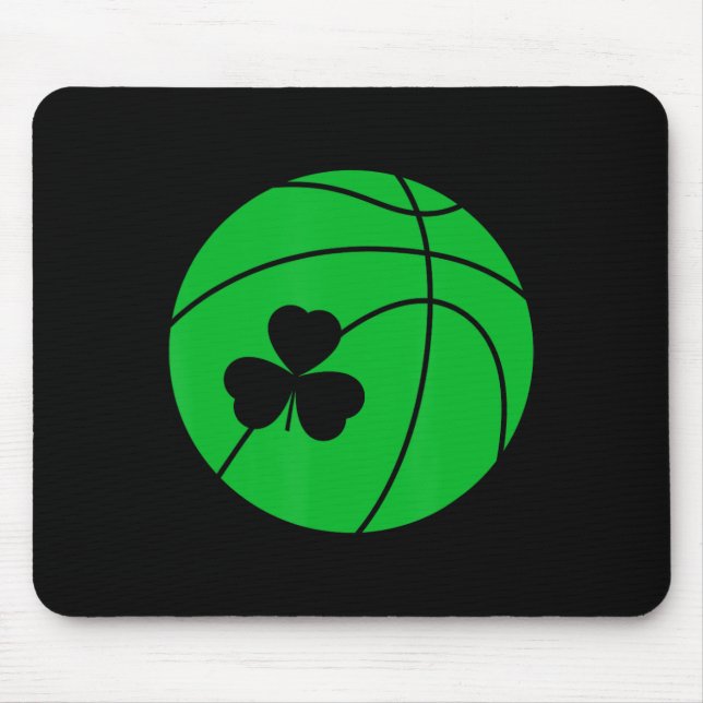 St Patricks Day Shamrock Sketll Irish  Mouse Pad (Front)