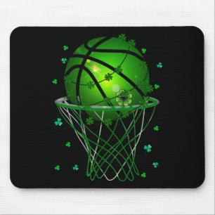 St Patricks Day Shamrock Sketll Saint Paddy's Kids Mouse Pad