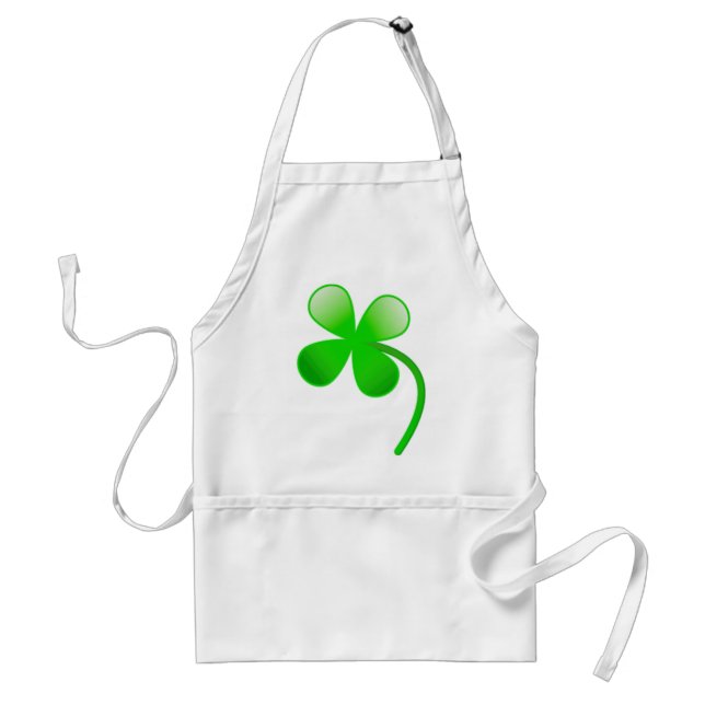 St. Patrick's Day Shamrock Standard Apron (Front)