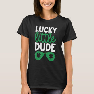St Patrick's Day Shamrock Sunglasses Lucky Little  T-Shirt