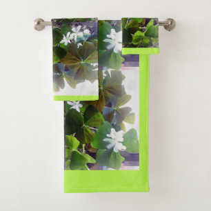 ST. PATRICK'S DAY SHAMROCK towel set