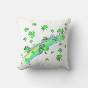 St. Patricks Day Shamrocks Design Cushion