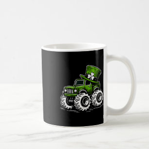 St Patricks Day Shamrocks Monster Truck  Coffee Mug
