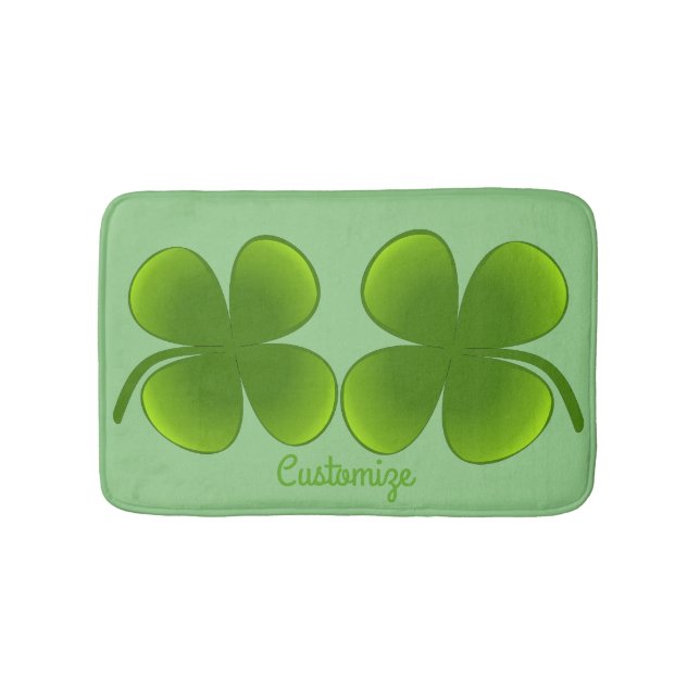 St Patrick's Day Shamrocks Thunder_Cove  Bath Mat (Front)
