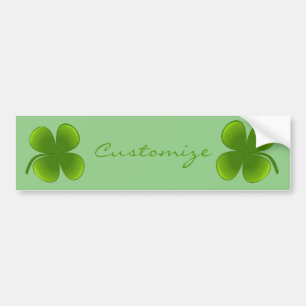 St Patrick's Day Shamrocks Thunder_Cove Bumper Sticker