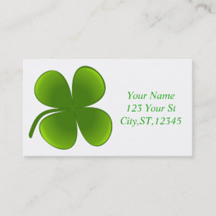 St Patrick's Day Shamrocks Thunder_Cove Business Card